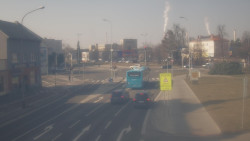 Křižovatka ulic Komenského a Velké Novosady