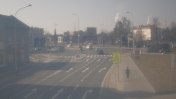 Křižovatka ulic Komenského a Velké Novosady