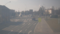 Křižovatka ulic Komenského a Velké Novosady