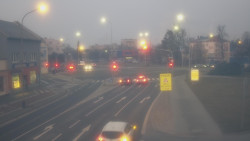 Křižovatka ulic Komenského a Velké Novosady