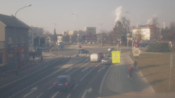 Křižovatka ulic Komenského a Velké Novosady