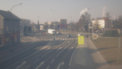 Křižovatka ulic Komenského a Velké Novosady