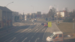 Křižovatka ulic Komenského a Velké Novosady