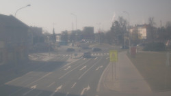 Křižovatka ulic Komenského a Velké Novosady