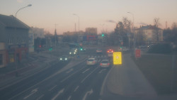 Křižovatka ulic Komenského a Velké Novosady