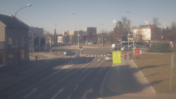 Křižovatka ulic Komenského a Velké Novosady