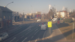 Křižovatka ulic Komenského a Velké Novosady