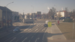 Křižovatka ulic Komenského a Velké Novosady