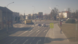 Křižovatka ulic Komenského a Velké Novosady