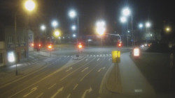 Křižovatka ulic Komenského a Velké Novosady