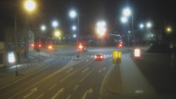 Křižovatka ulic Komenského a Velké Novosady