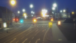 Křižovatka ulic Komenského a Velké Novosady