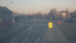 Křižovatka ulic Komenského a Velké Novosady