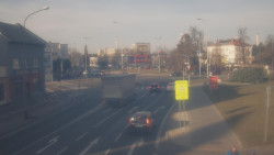 Křižovatka ulic Komenského a Velké Novosady