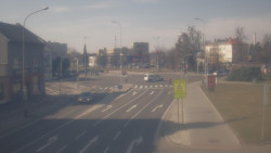 Křižovatka ulic Komenského a Velké Novosady