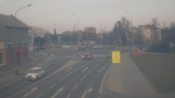 Křižovatka ulic Komenského a Velké Novosady