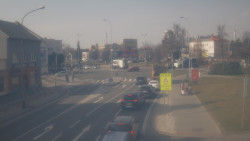 Křižovatka ulic Komenského a Velké Novosady