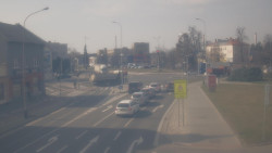 Křižovatka ulic Komenského a Velké Novosady