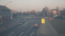 Křižovatka ulic Komenského a Velké Novosady