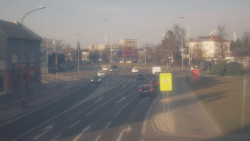 Křižovatka ulic Komenského a Velké Novosady