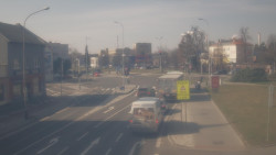 Křižovatka ulic Komenského a Velké Novosady