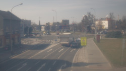 Křižovatka ulic Komenského a Velké Novosady