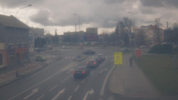 Křižovatka ulic Komenského a Velké Novosady