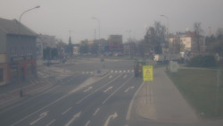 Křižovatka ulic Komenského a Velké Novosady