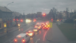 Křižovatka ulic Komenského a Velké Novosady