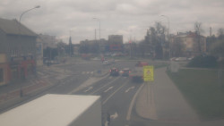 Křižovatka ulic Komenského a Velké Novosady