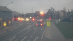 Křižovatka ulic Komenského a Velké Novosady