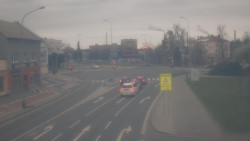 Křižovatka ulic Komenského a Velké Novosady