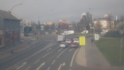 Křižovatka ulic Komenského a Velké Novosady