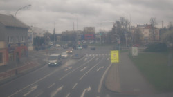 Křižovatka ulic Komenského a Velké Novosady