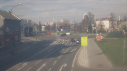 Křižovatka ulic Komenského a Velké Novosady