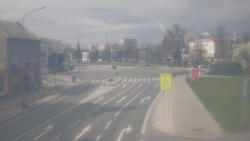 Křižovatka ulic Komenského a Velké Novosady