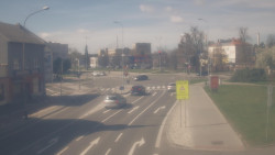 Křižovatka ulic Komenského a Velké Novosady