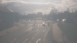 Křižovatka ulic Komenského a Velké Novosady