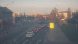 Křižovatka ulic Komenského a Velké Novosady