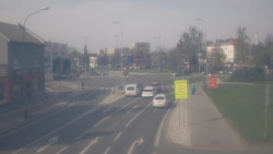 Křižovatka ulic Komenského a Velké Novosady