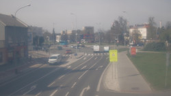 Křižovatka ulic Komenského a Velké Novosady