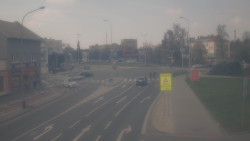 Křižovatka ulic Komenského a Velké Novosady