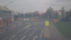 Křižovatka ulic Komenského a Velké Novosady