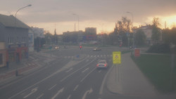 Křižovatka ulic Komenského a Velké Novosady