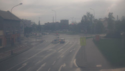 Křižovatka ulic Komenského a Velké Novosady