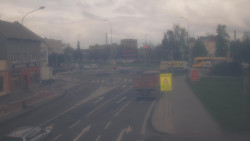 Křižovatka ulic Komenského a Velké Novosady