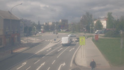 Křižovatka ulic Komenského a Velké Novosady