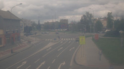 Křižovatka ulic Komenského a Velké Novosady