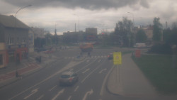 Křižovatka ulic Komenského a Velké Novosady