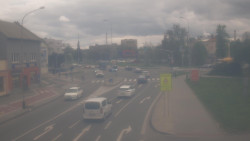 Křižovatka ulic Komenského a Velké Novosady